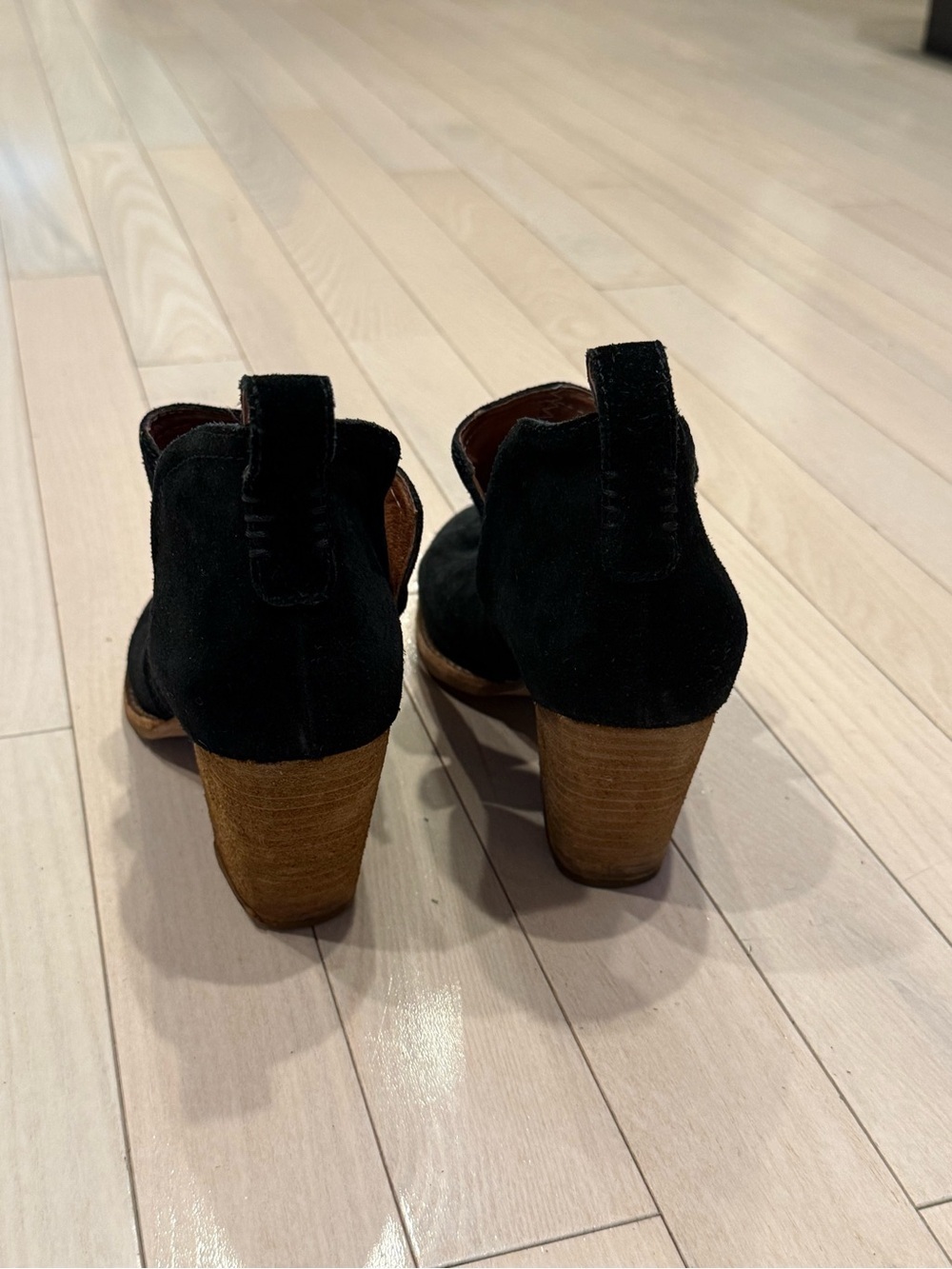 Jeffrey Campbell Black Suede Cutout Booties - Picture 5 of 6